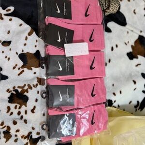 Nike Women's Pink Crew Socks